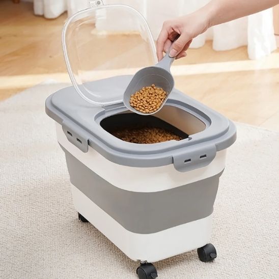 BOITE Á CROQUETTES POUR CHAT |Caddy Croquettes ™ - opaschats