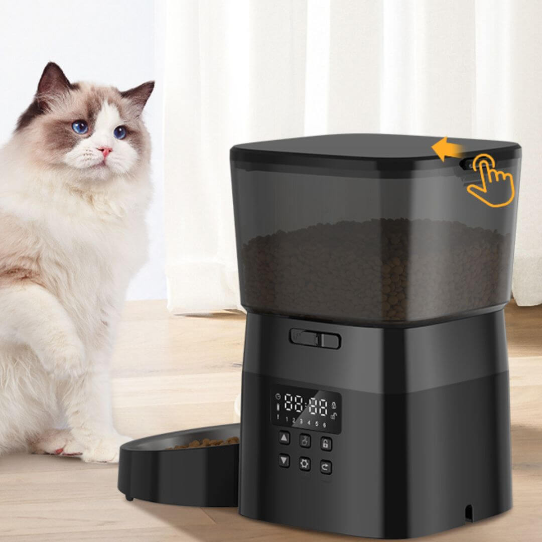 DISTRIBUTEUR CROQUETTES CHAT | Programmable™ - opaschats
