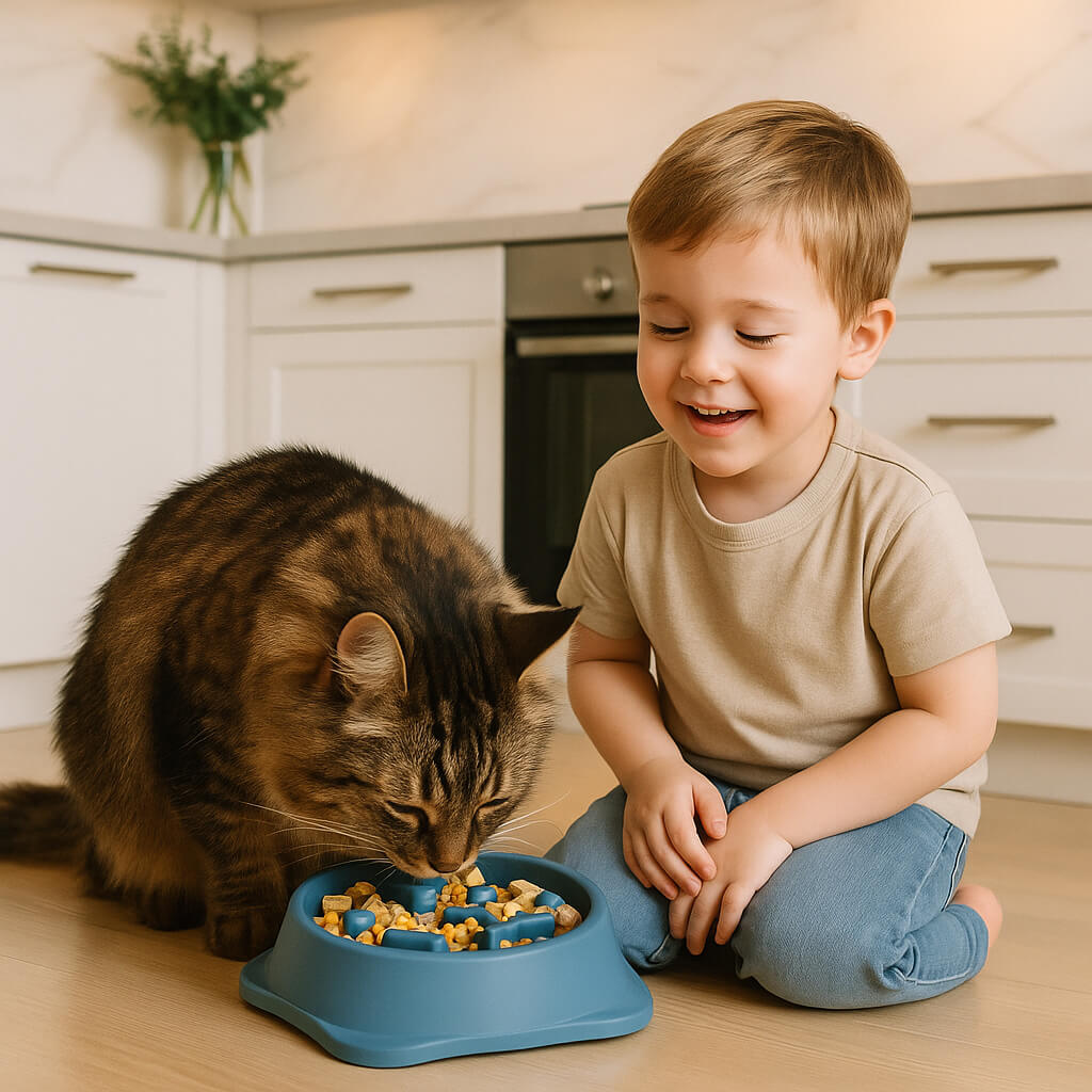 GAMELLE ANTI GLOUTON CHAT | Labyrintheâą - opaschats