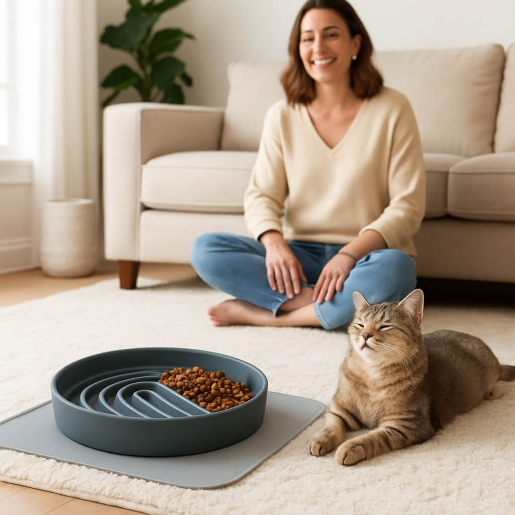 GAMELLE ANTI GLOUTON CHAT | Solution Malinâą - opaschats