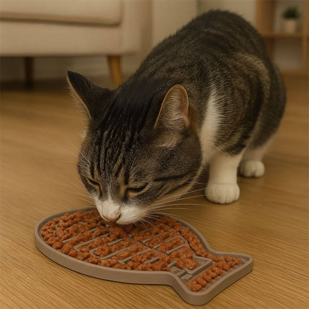 GAMELLE ANTI GLOUTON | Poisson Chat™ - opaschats