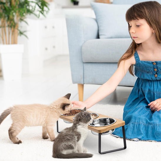 GAMELLE CHAT SURÉLEVÉE | Gourmet Elevé™ - opaschats
