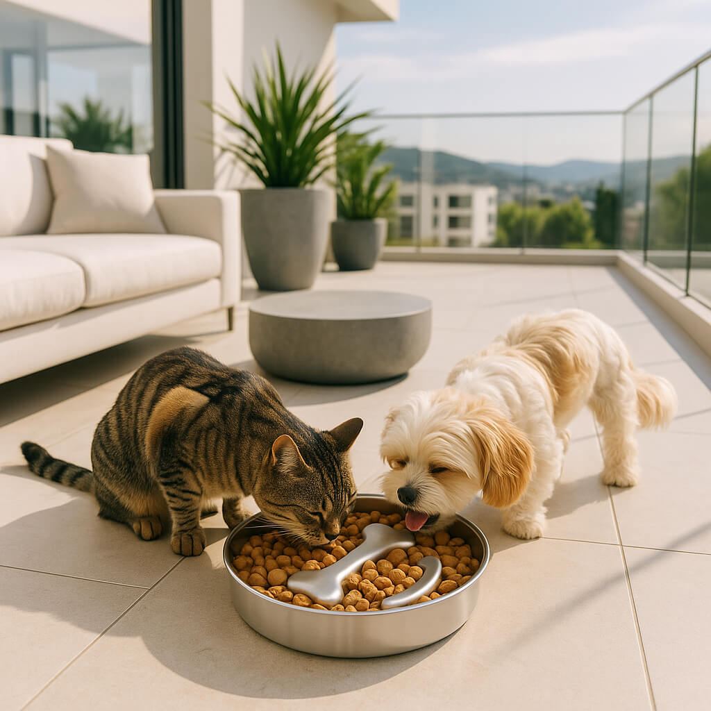 GAMELLES ANTI GLOUTON CHAT | L'alimentation lente™ - opaschats