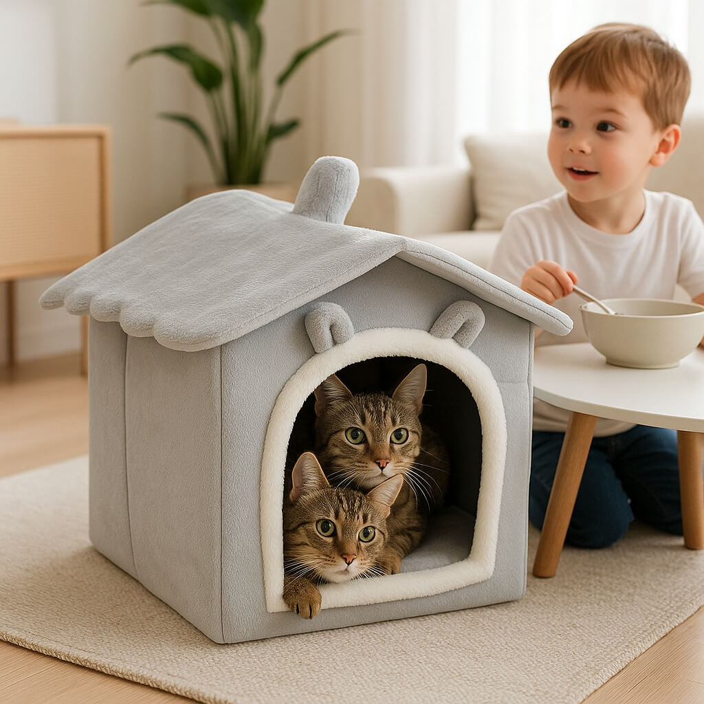 NICHE POUR CHAT | Refuge Douillet™ - opaschats