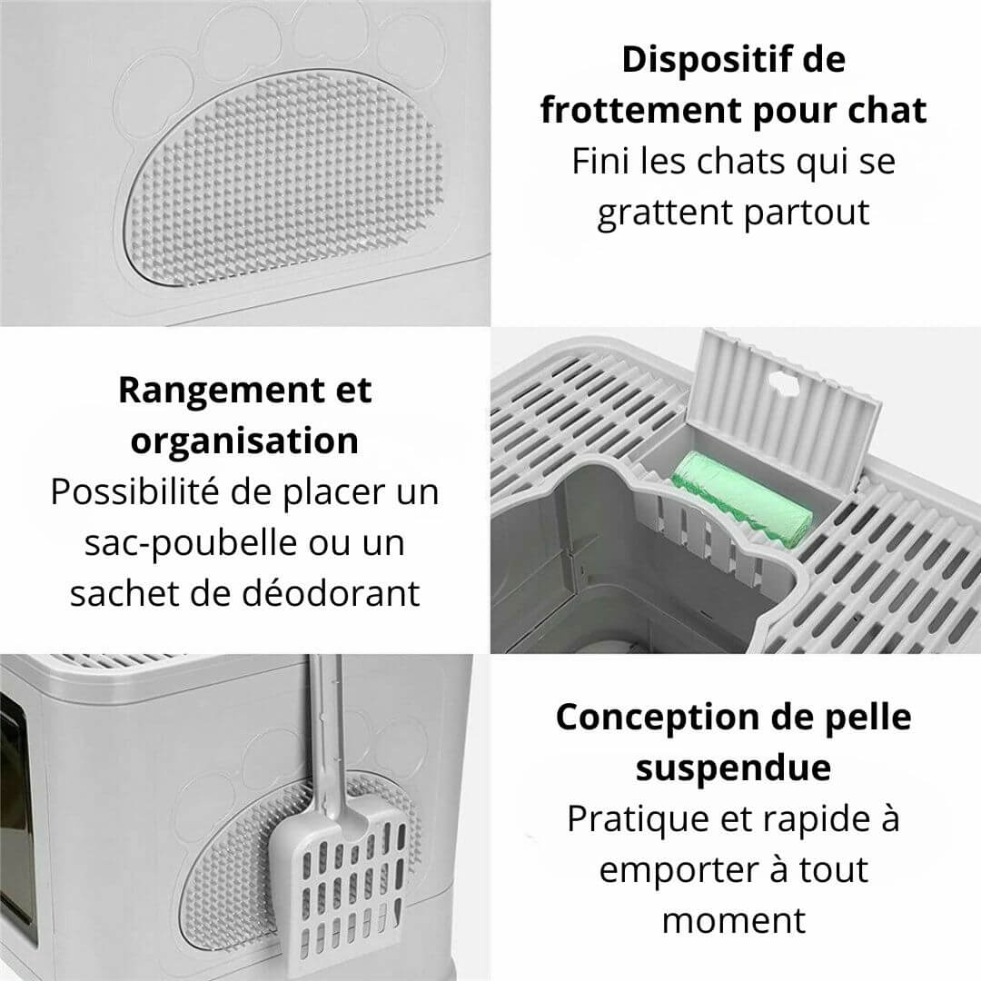 bac a litiere chat accessoire nettoyage