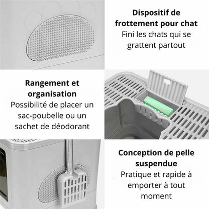 bac a litiere chat accessoire nettoyage