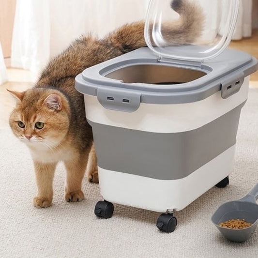 BOITE Á CROQUETTES POUR CHAT |Caddy Croquettes ™ - opaschats