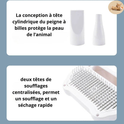brosse séchante pour animaux - perfect cleaning™ - Opaschats