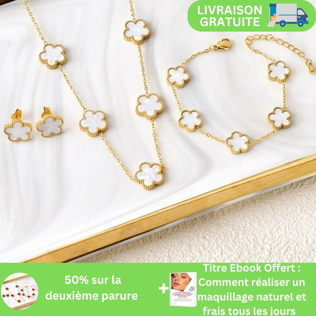 collier trefle - collier femme porte bonheur™ - opaschats