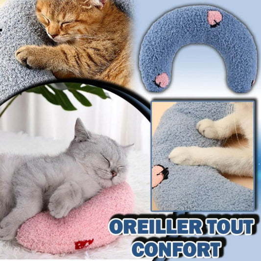 Coussin chat - Oreiller cervical chat™ - Opaschats