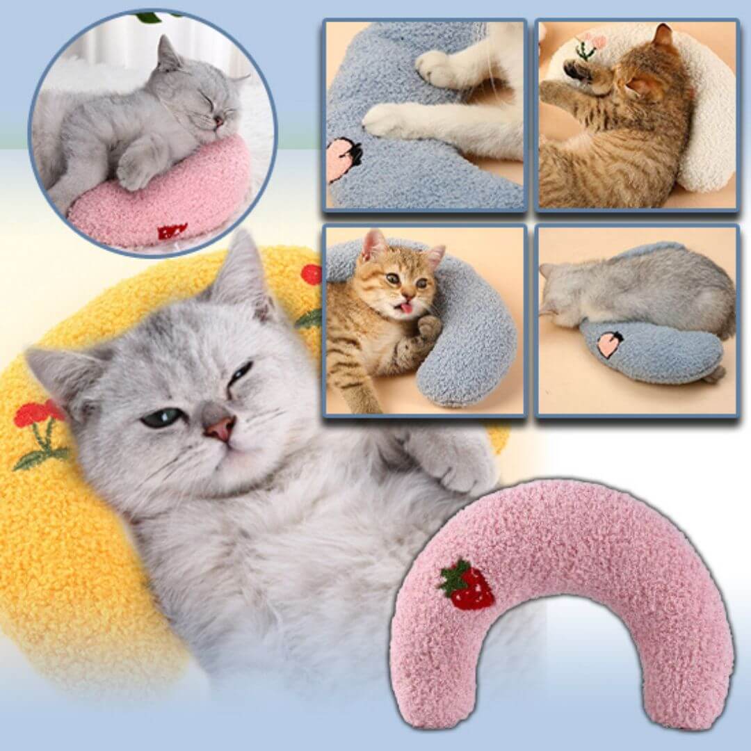 Coussin chat - Oreiller cervical chat™ - Opaschats