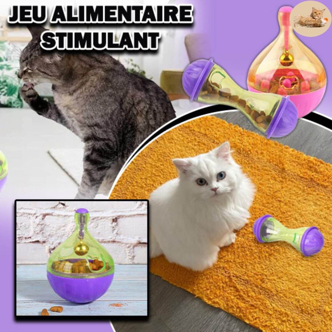 distributeur croquettes chat - jouets pour chats - Opaschats