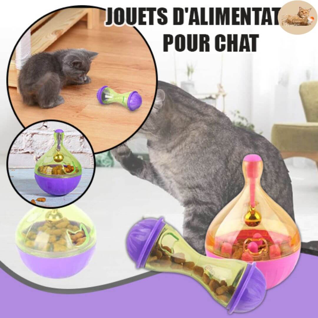 distributeur croquettes chat - jouets pour chats - Opaschats