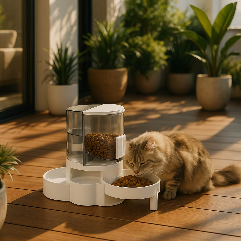 DISTRIBUTEUR DE CROQUETTES POUR CHAT | Distributeur eau chat™ - opaschats