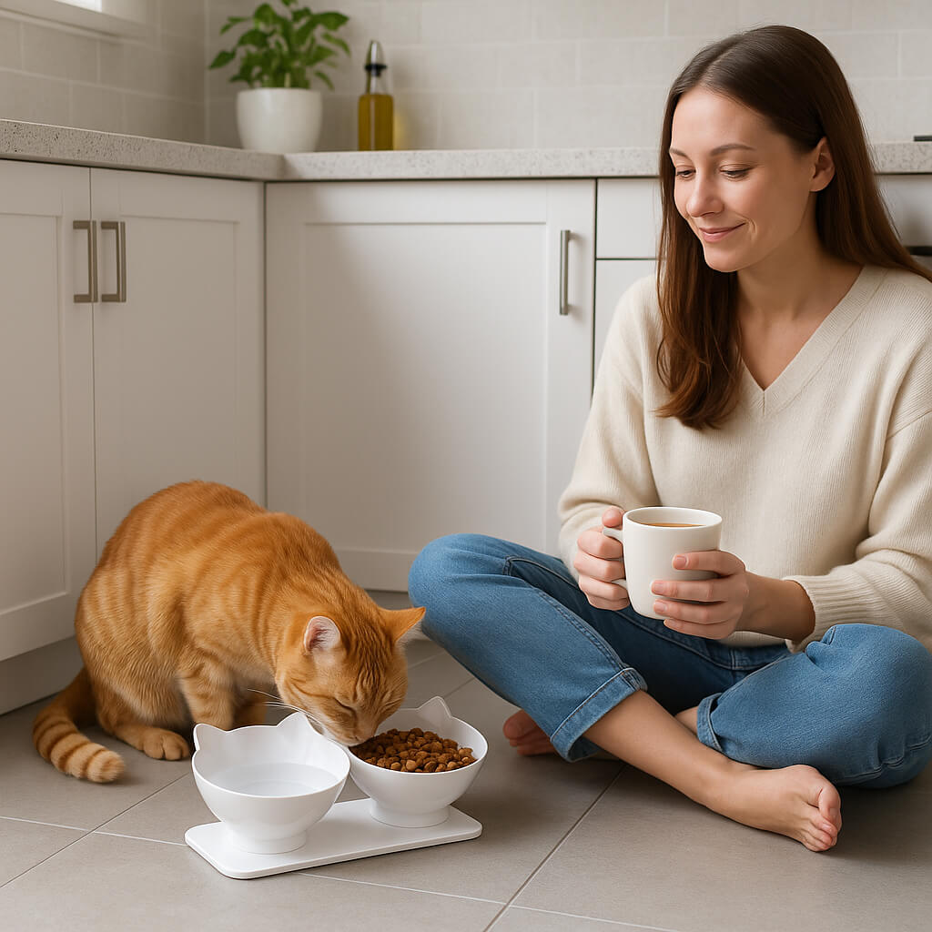 gamelle anti glouton chat | bowl adapt™ - opaschats