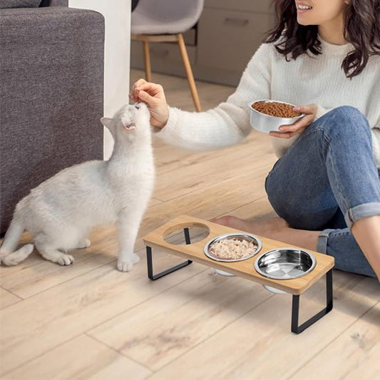 GAMELLE CHAT SURÉLEVÉE | Gourmet Elevé™ - opaschats