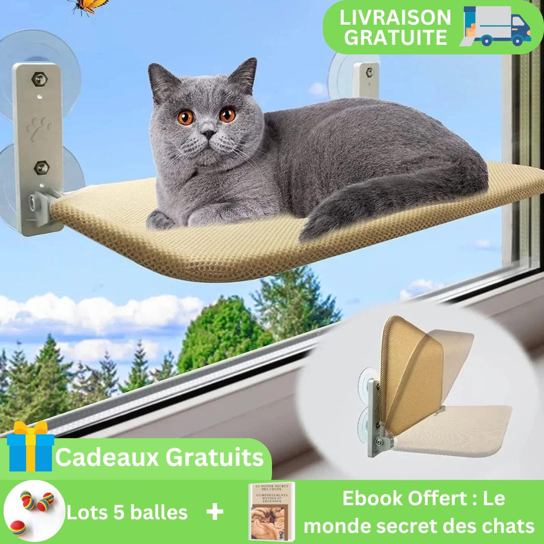 hamac pour chat | pratique & élégant™ - opaschats