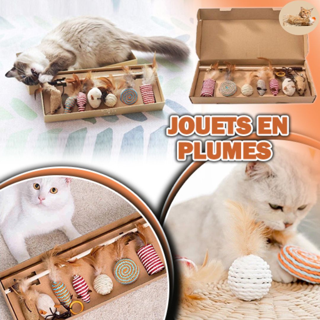 Jouet pour chat - Jouet chat souris plume™ - Opaschats