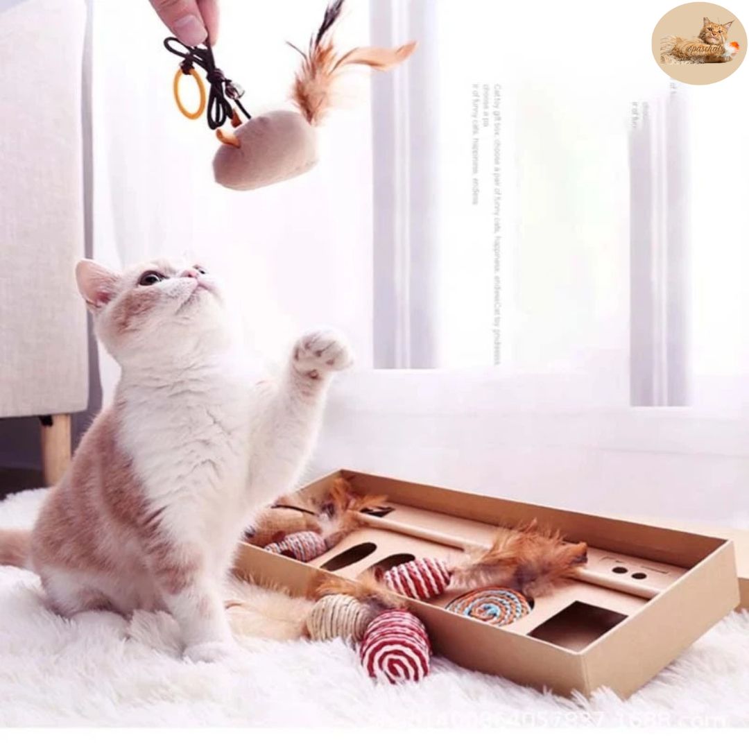 Jouet pour chat - Jouet chat souris plume™ - Opaschats