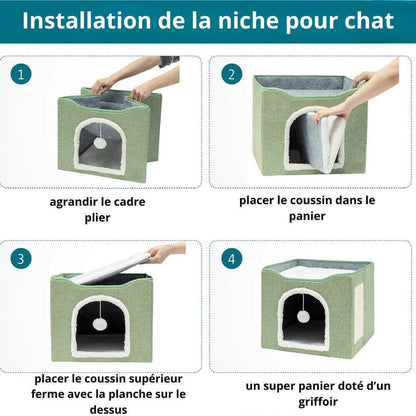 NICHE POUR CHAT | Hide and Seek™ - opaschats