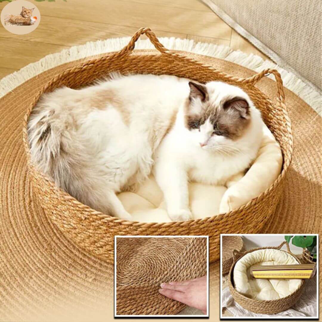 panier osier chat | confort inégalable™ - opaschats