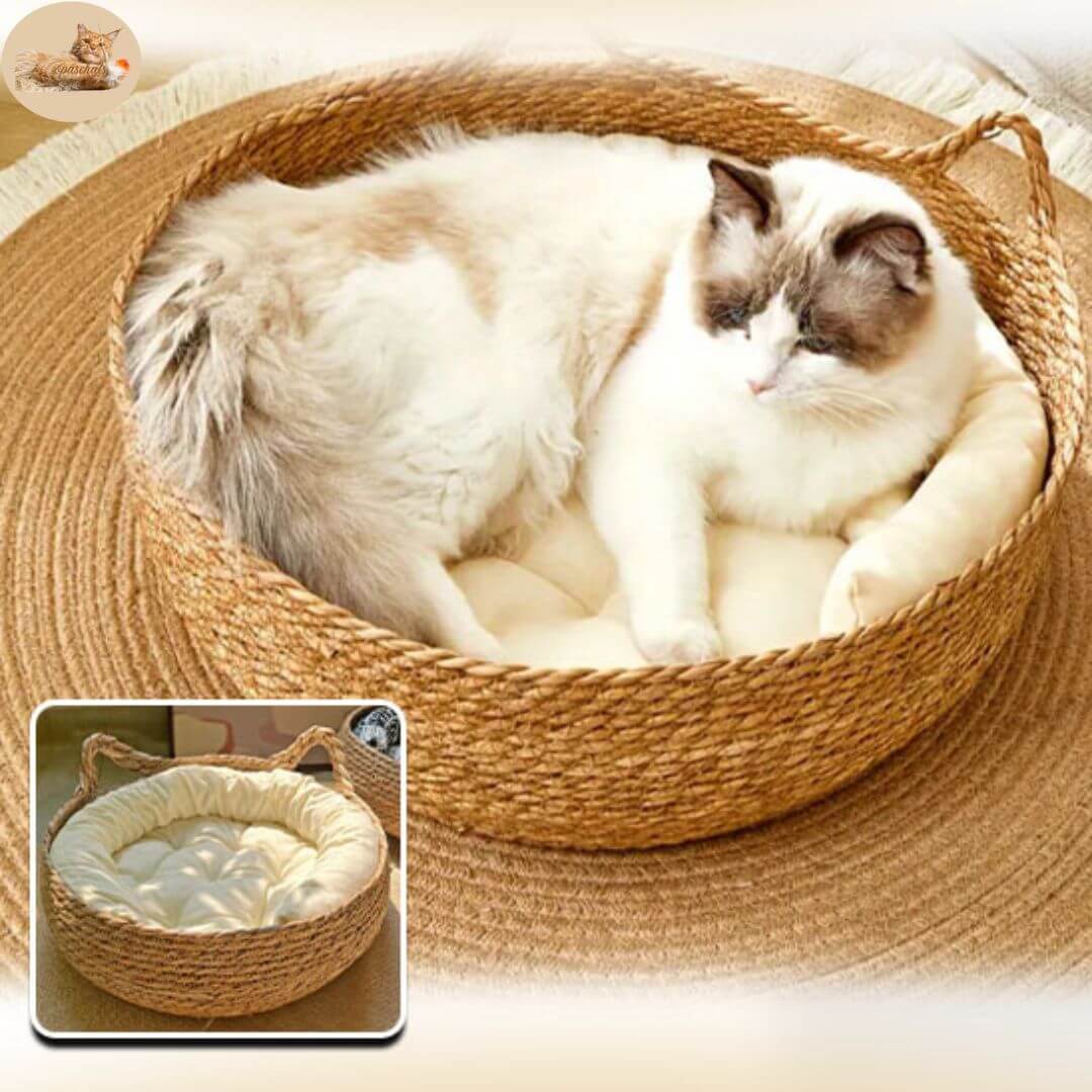 panier osier chat | confort inégalable™ - opaschats