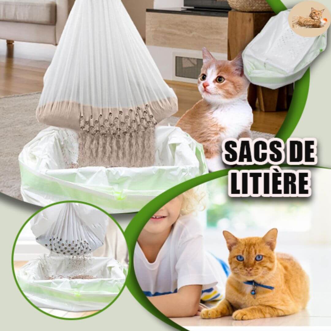 Sac litière pour chat™- cat litter bag - Opaschats