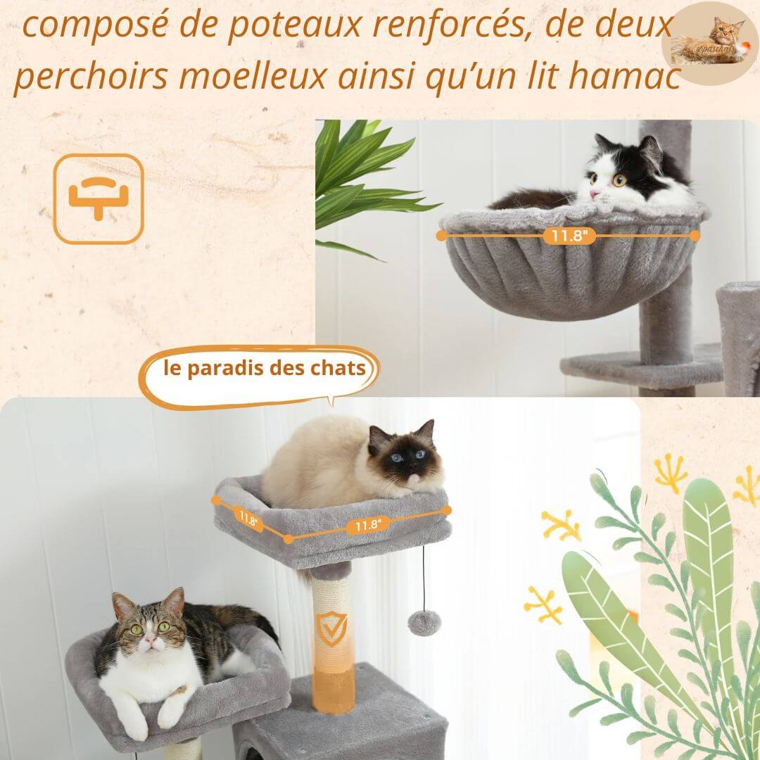 arbre à chat design - designer cat tree™ - Opaschats