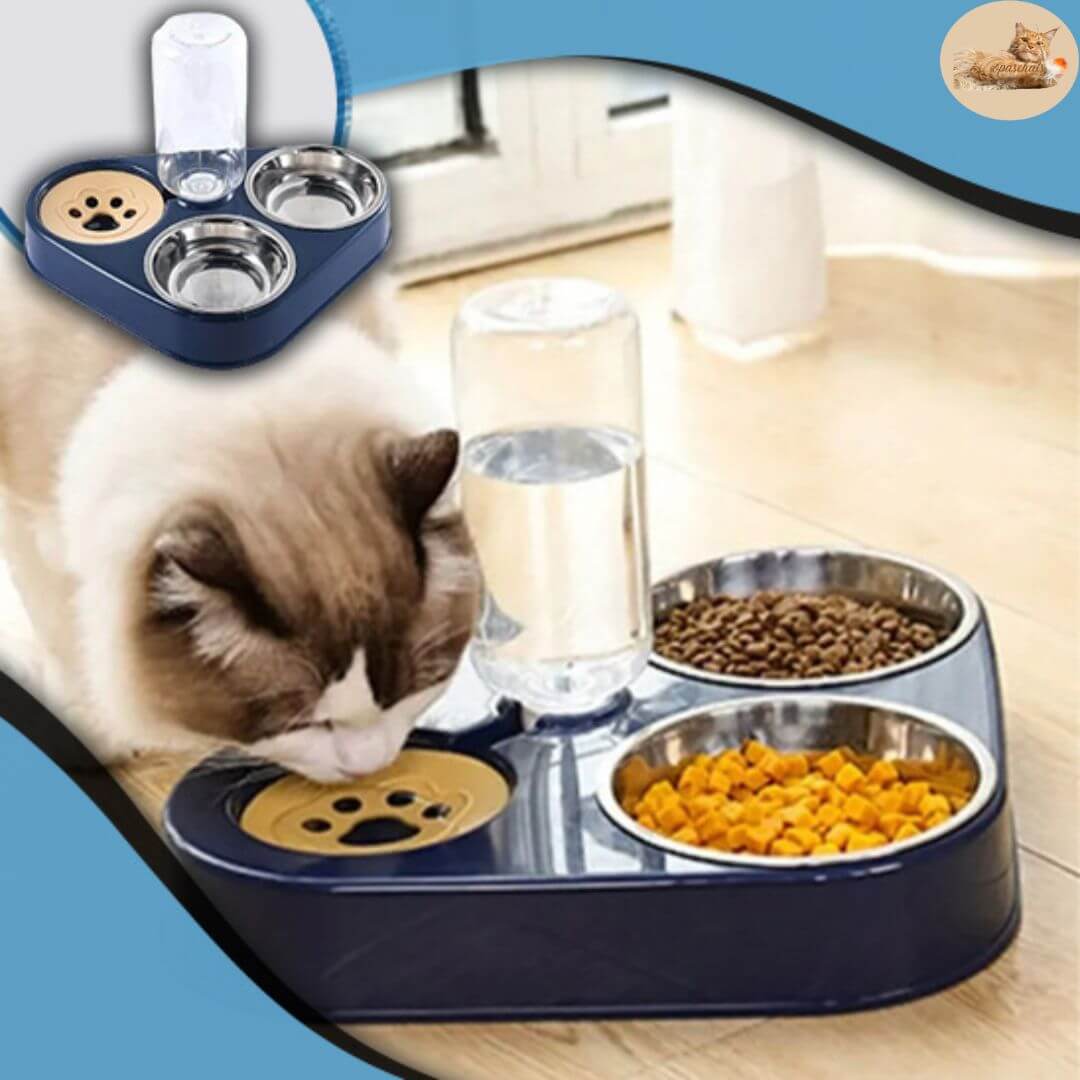 gamelle-anti-glouton-chat-3 en 1 -cat meal™ - Opaschats