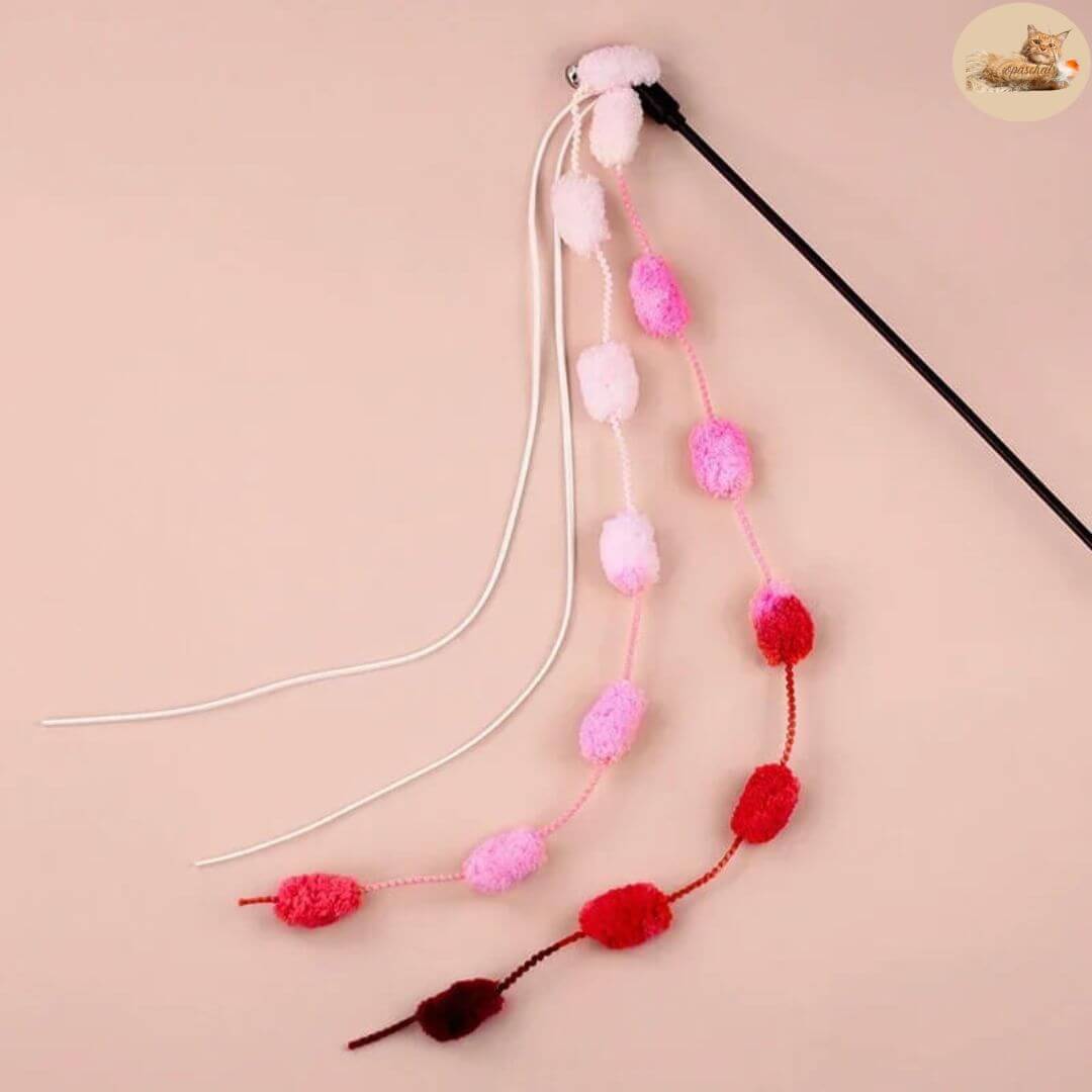 jouet-pour-chat - pompom wand™ - Opaschats