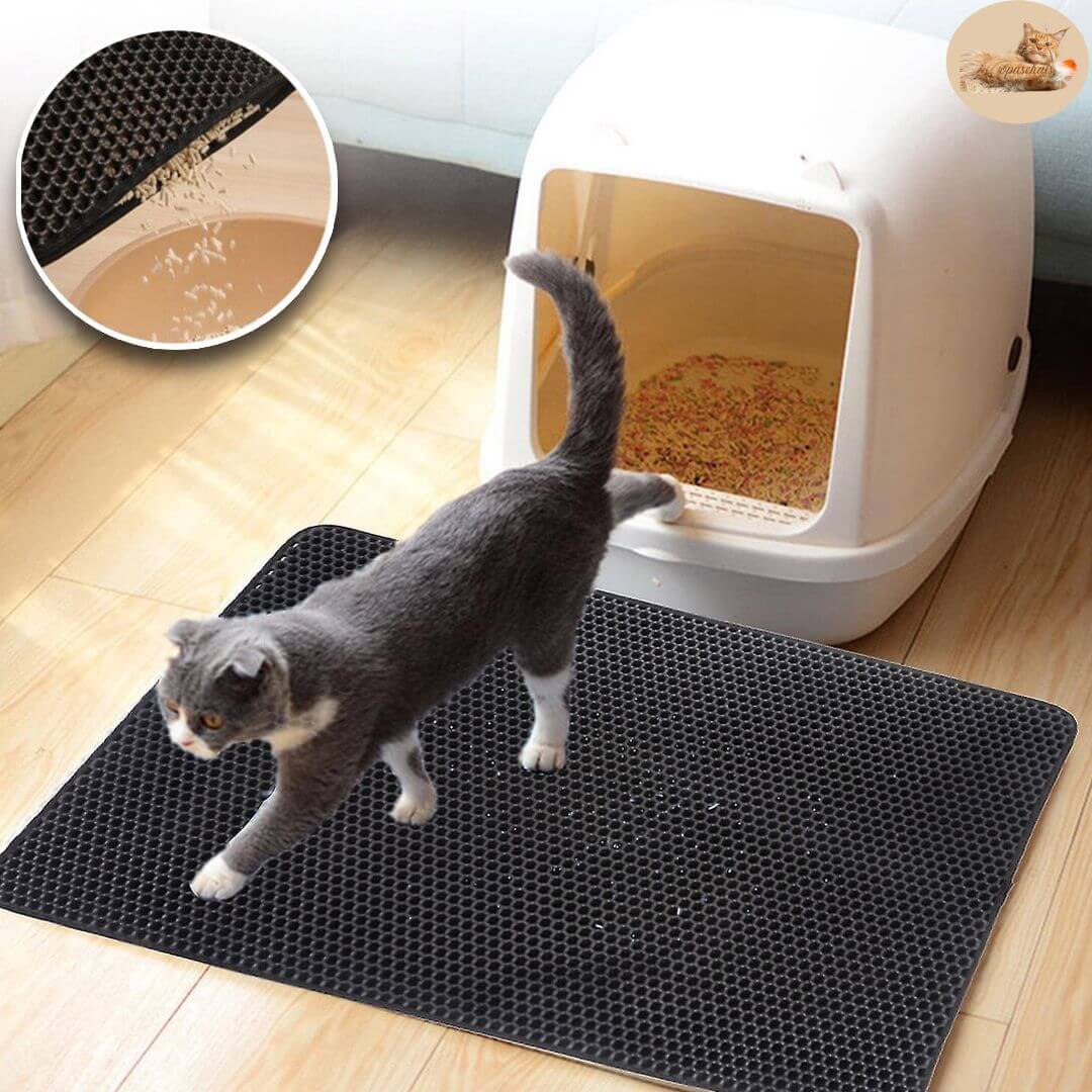 tapis litière pour chat | cat litter mat™ - Opaschats